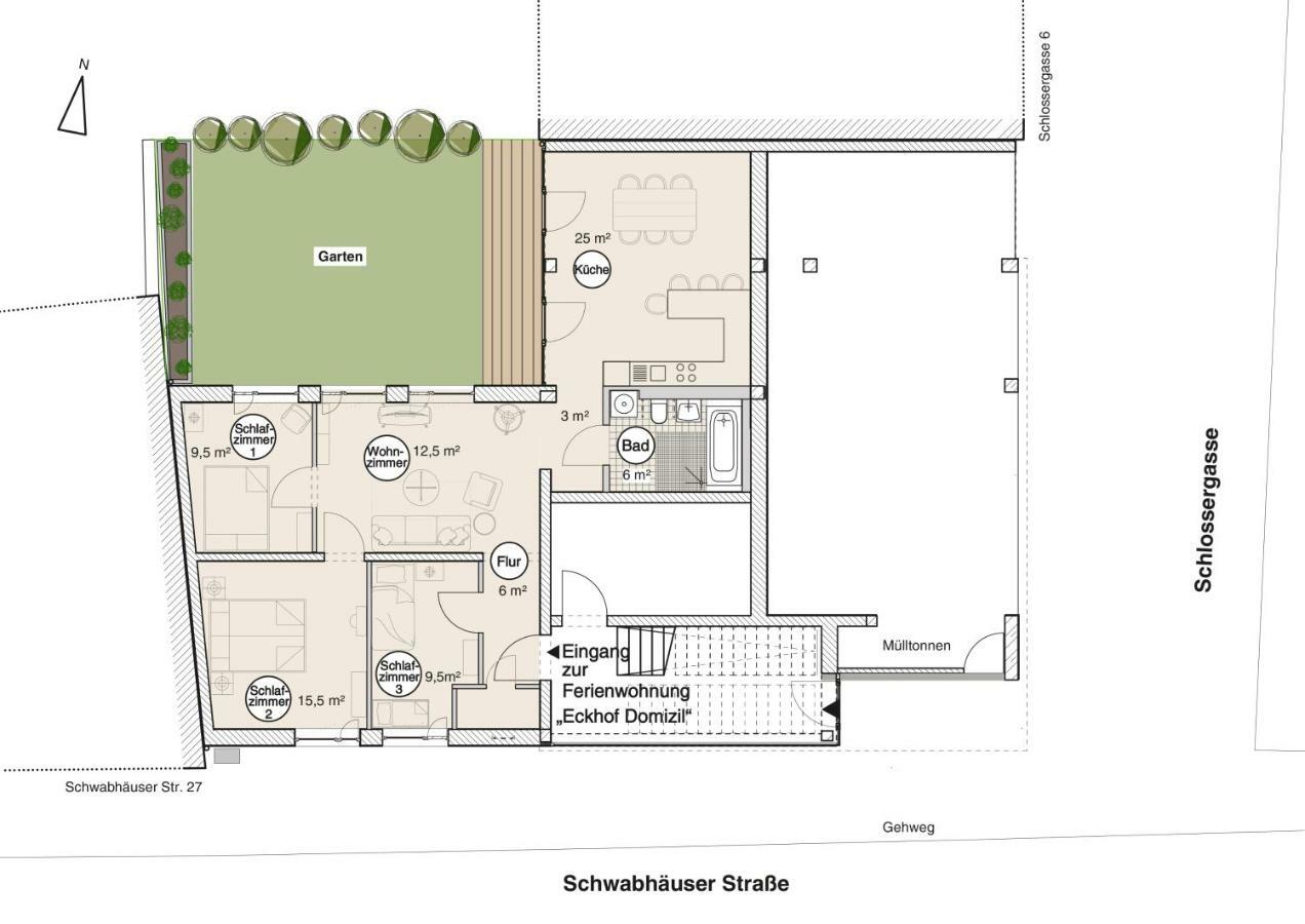 Eckhof Domizil - Stilvolle Ferienwohnung In Der Altstadt Von Gotha, Perfekt Fuer Familien, Freundinnen-Wochenenden Und Urlauber! المظهر الخارجي الصورة